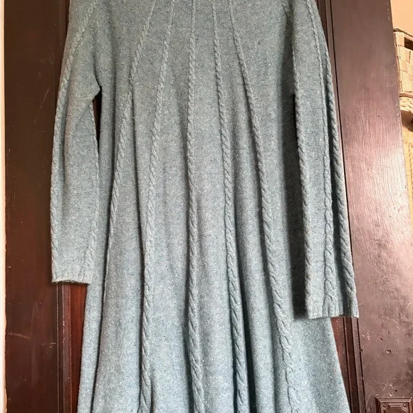 Sundance Green Ribbed Long Sleeve Sweater Dress - Picture 4 of 6